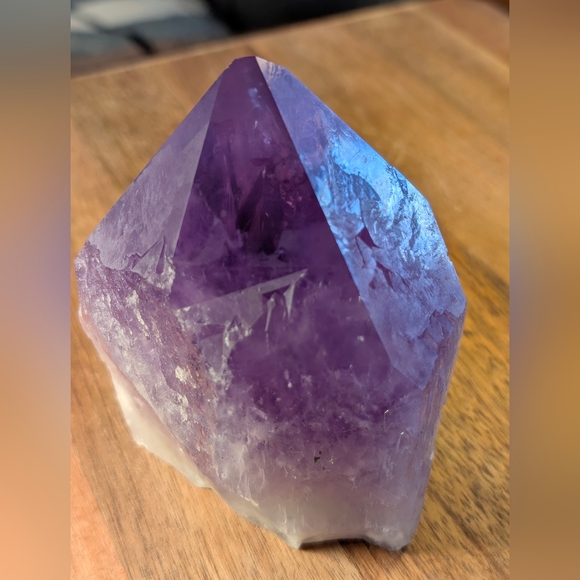 Large Purple Amethyst Quartz Crystal Point Natural Spiritual Home Decor - Picture 9 of 12